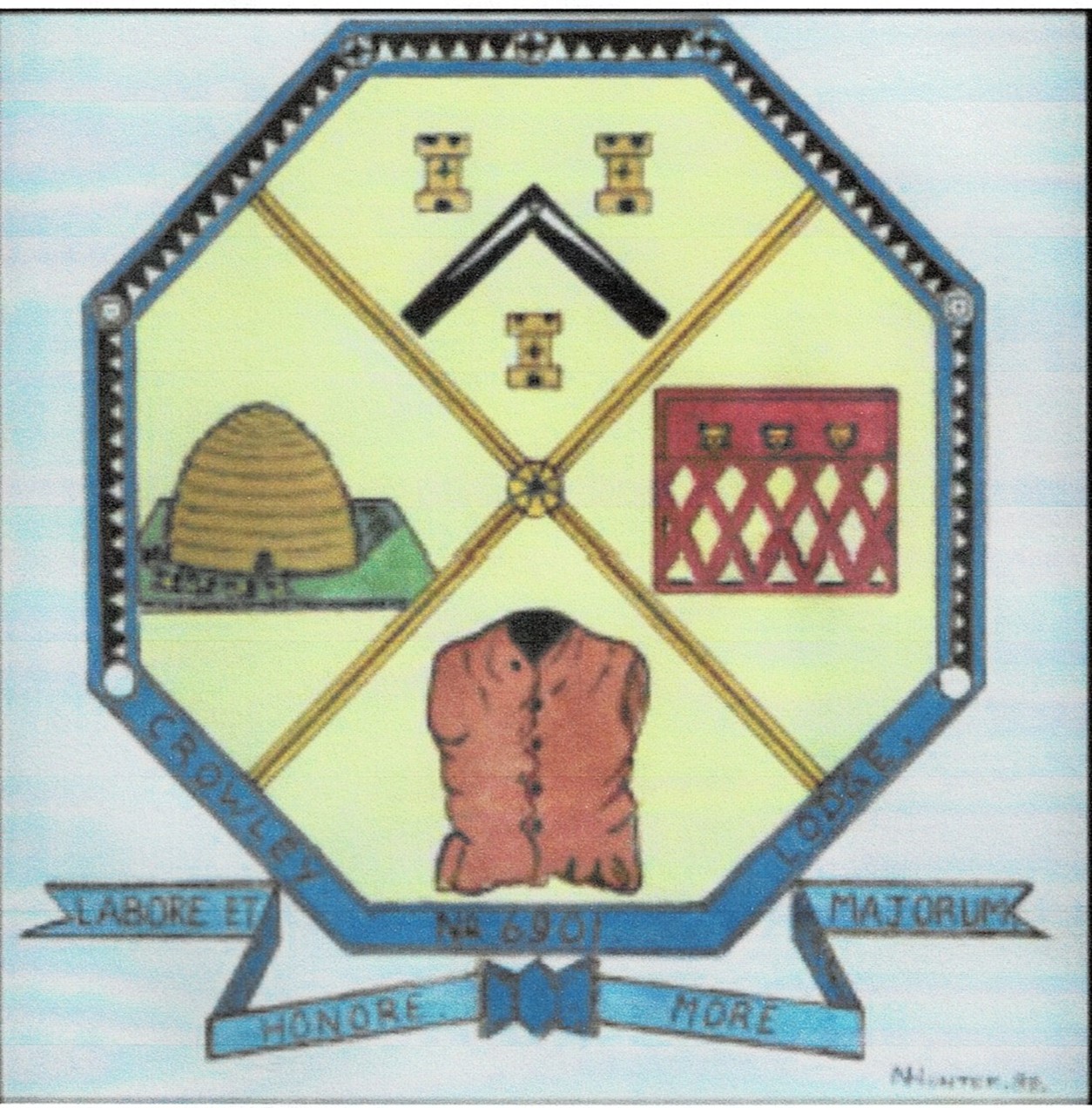 Crowley Lodge No. 6901 — lodge badge